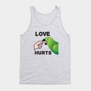 Love Hurts - Blue Front Amazon Parrot Ver.2 Tank Top